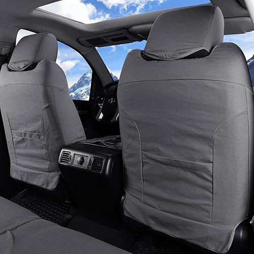 Miniatura 3 de Truckiipa Dodge Ram 1500 Fundas de asiento personalizadas para Laramie Big Horn Longhorn 2019-2024 Ram 1500 Crew Quad cabina regular, protector de