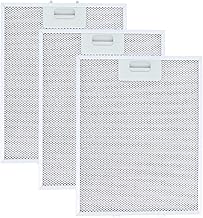 Cooker Hood Filter 310 x 250, Grease Filter Compatible with Bosch Cooker Hood by Poweka (3 Pieces)