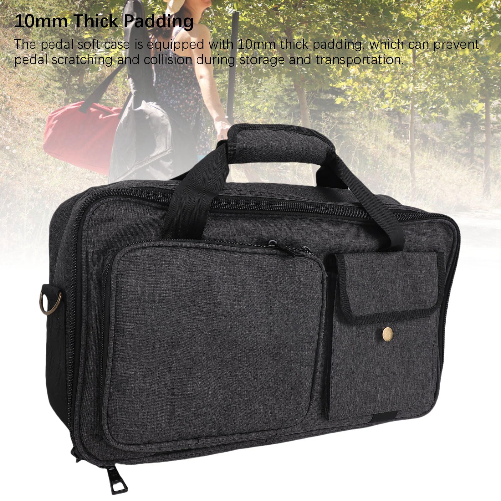 Gitarren-Effektpedal-Tasche, Wasserdichtes Pedal-Case mit 10mm Polsterung