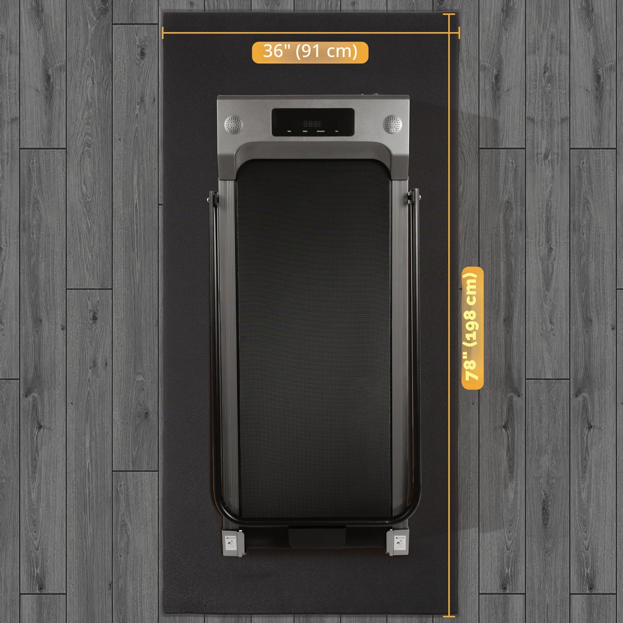 BalanceFrom Fitvids GoFit Alta Densidad Cinta de Correr Ejercicio Bicicleta Equipo Alfombrilla, 3 x 6.5-ft, GoFit, Regular