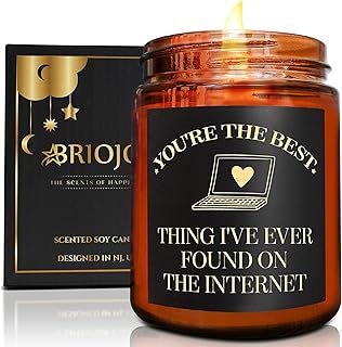 Best Thing I Found on The Internet Candles for Women Men - Gift for Her Him Best Friend Wife Husband Girlfriend Boyfriend - Relaxing Soy Candle - Anniversary, Birthday, Valentines Day Gifts