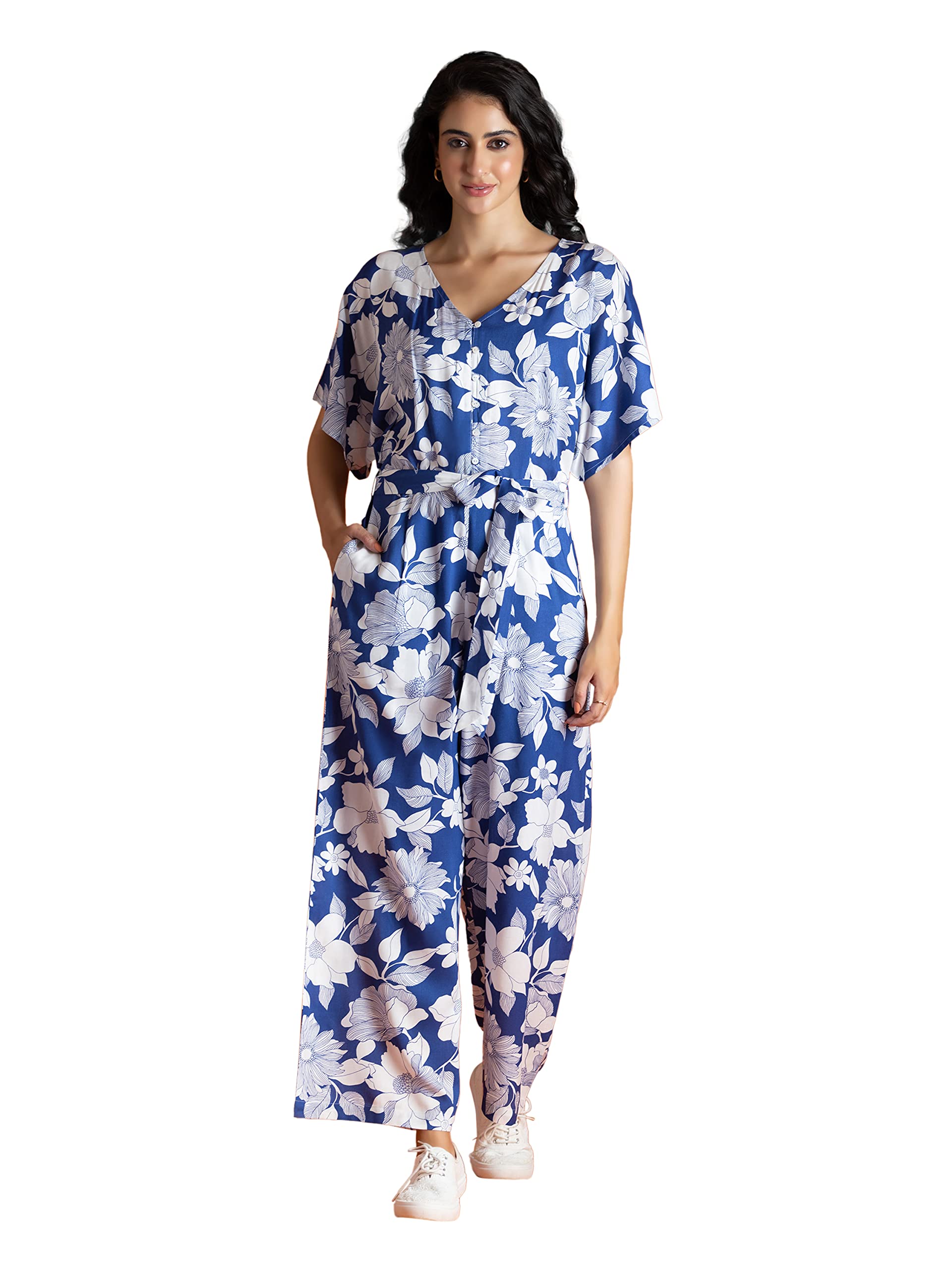 RhysleyGet ready for summer with our stunning Westlake floral jumpsuit - comfortable, stylish, and perfect for any occasion!