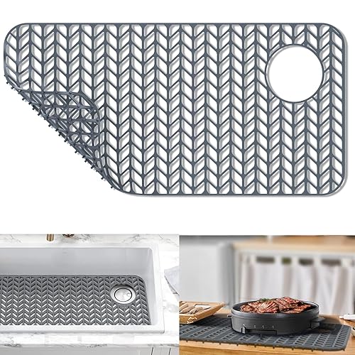AWOKE Sink Protectors for Kitchen Sink,Kitchen Sink Protector Mat -