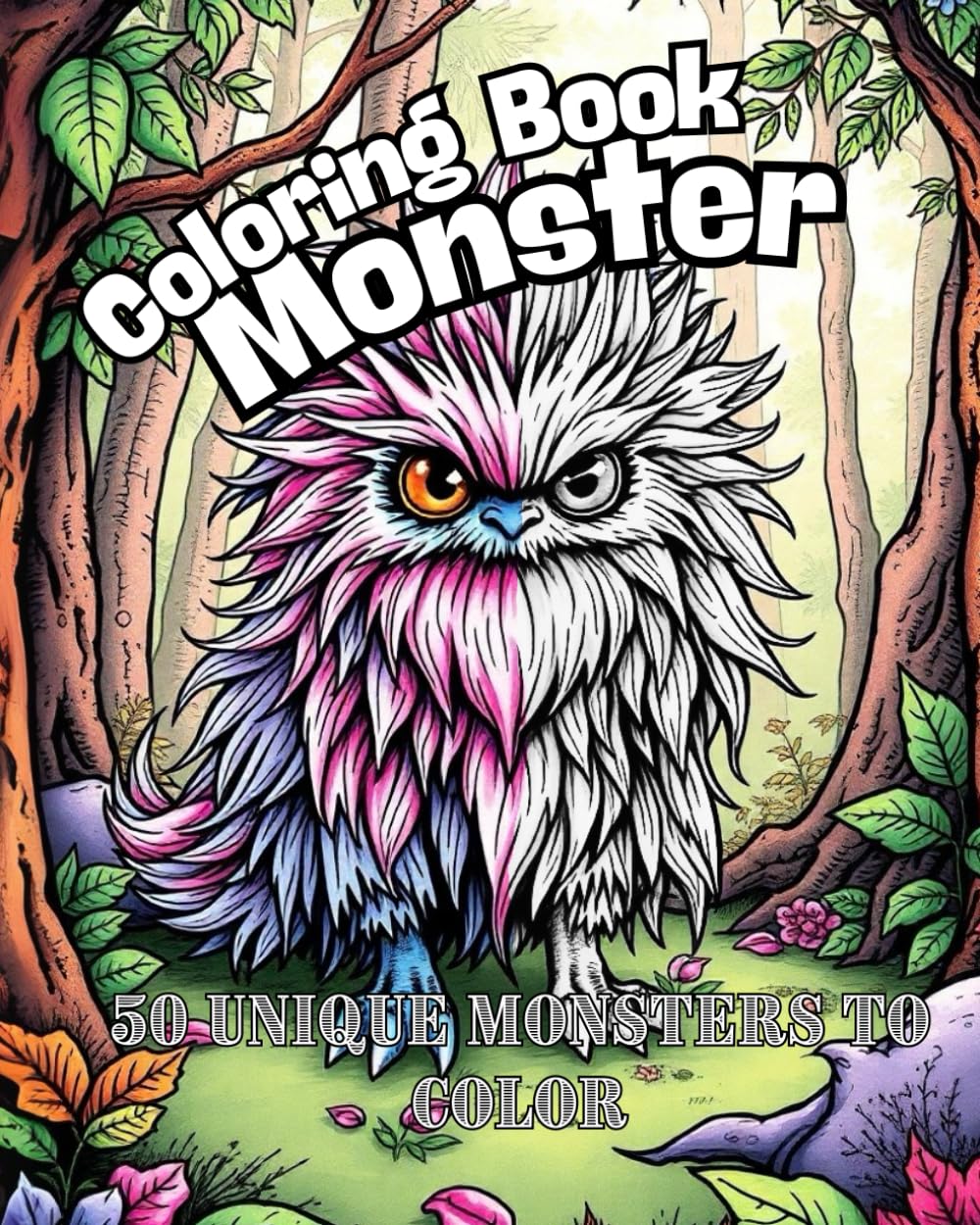 Mystical Monsters: The Ultimate Monster Coloring Experience with 50 Intricate Illustrations: An Adult Coloring Adventure