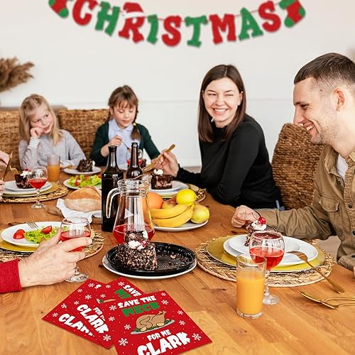 Miniatura 6 de Divertidas servilletas de cóctel de Navidad, decoraciones navideñas de Lampoon's National Lampoon, paquete de 50 servilletas de papel para bebidas,