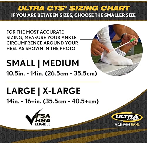 Miniatura 6 de Ultra CTS Tobillera para osteoartritis (OA), lesiones agudas de tobillo y esguinces de tobillo alto - LXL