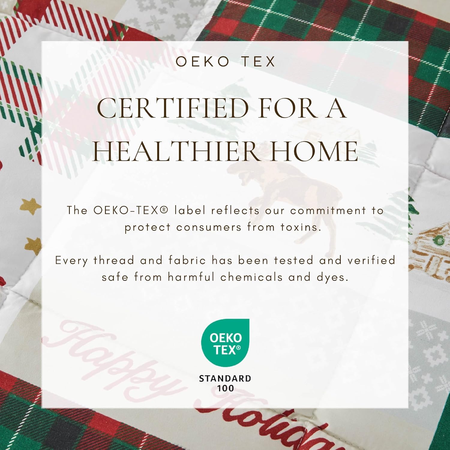 Great Bay Home Full/Queen Size Christmas Comforter Set - 3-Piece Down Alternative Comforter and Sham Set - Reversible, Lightweight, Ultra-Soft Bedding Set (Holiday Patchwork)