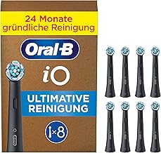 Oral-B iO Ultimate Cleaning - Original Replacement Toothbrush Heads for Oral-B iO Electric Toothbrushes - Brush Heads, Toothbrush Attachment, Replacement Brushes, Letterbox Packaging - Black, Pack of
