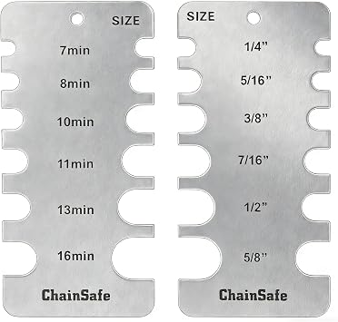 BT-106CSF Chainsafe Chain Wear Gauge Measurement, Trailer Chain Inspection Tool for Semi-Trucks Commercial Trailers,1 Pack