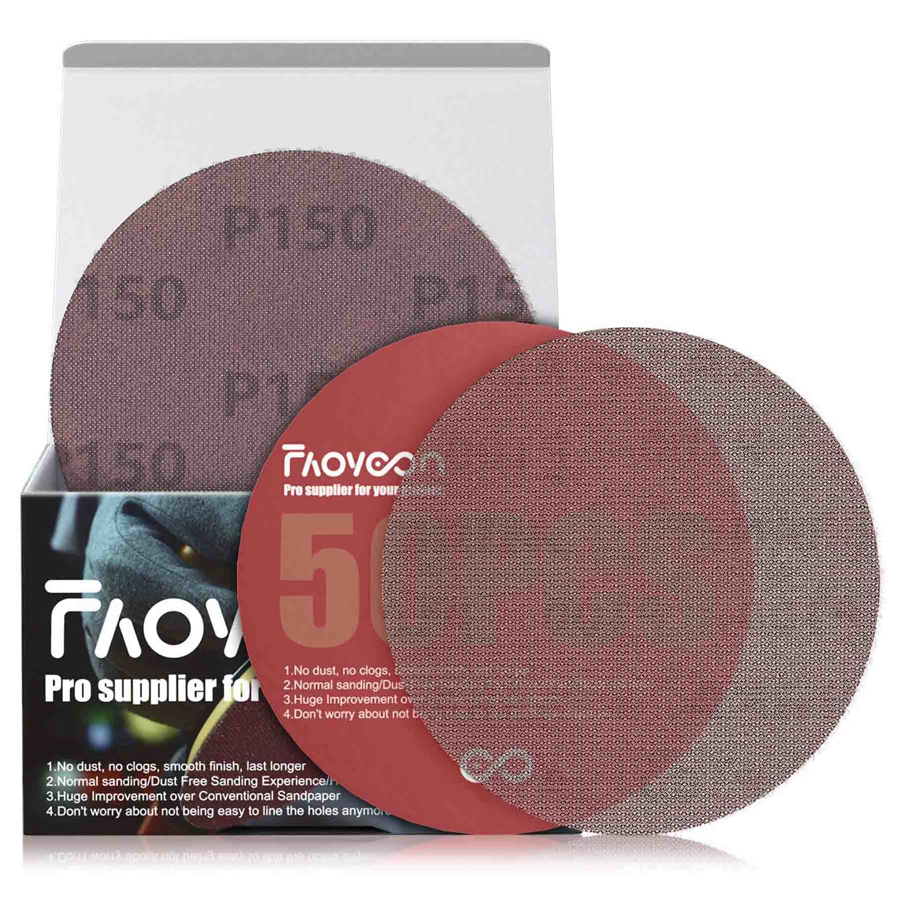 5" Sanding Mesh Discs - Dust Free & Long Lasting -19