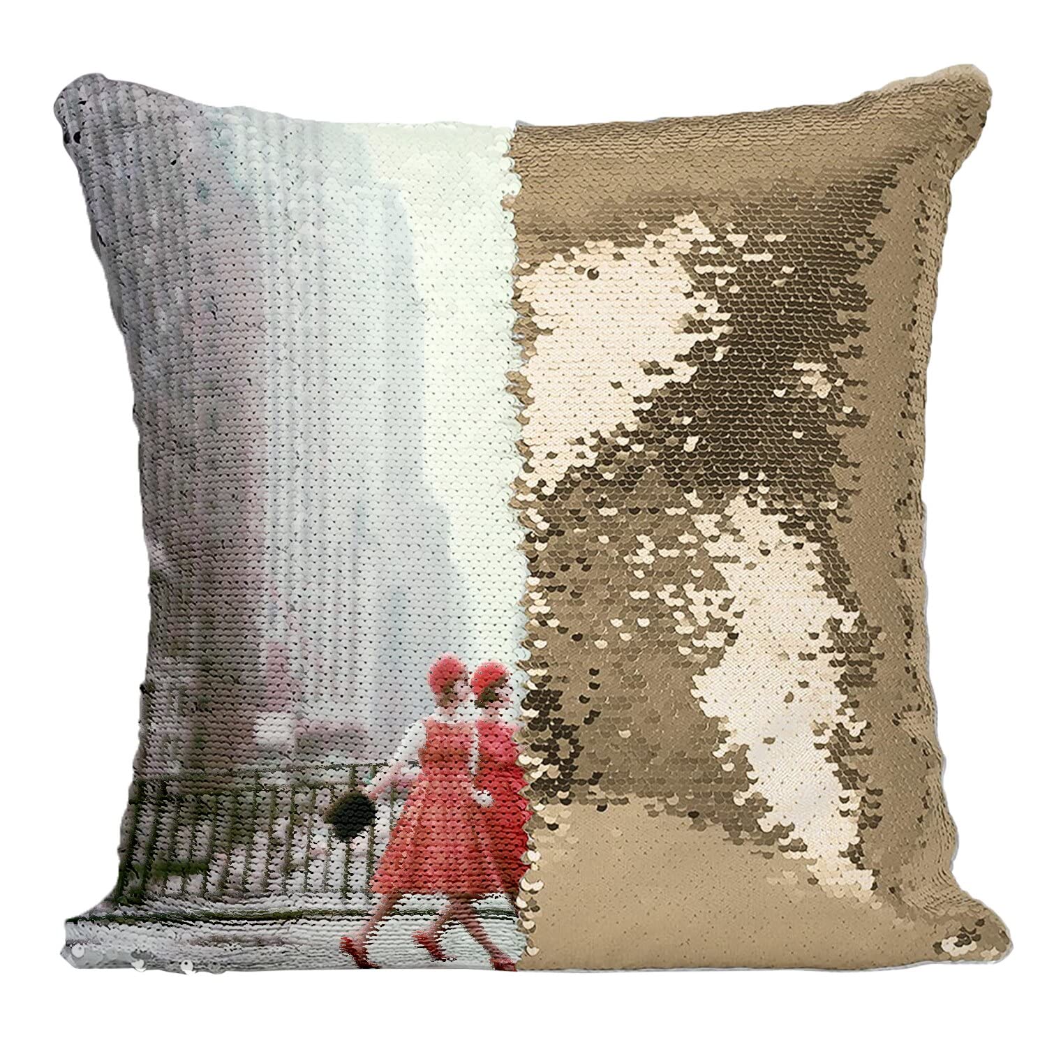 Housse coussin paillettes doré : sublimez votre soirée New Yorkaise