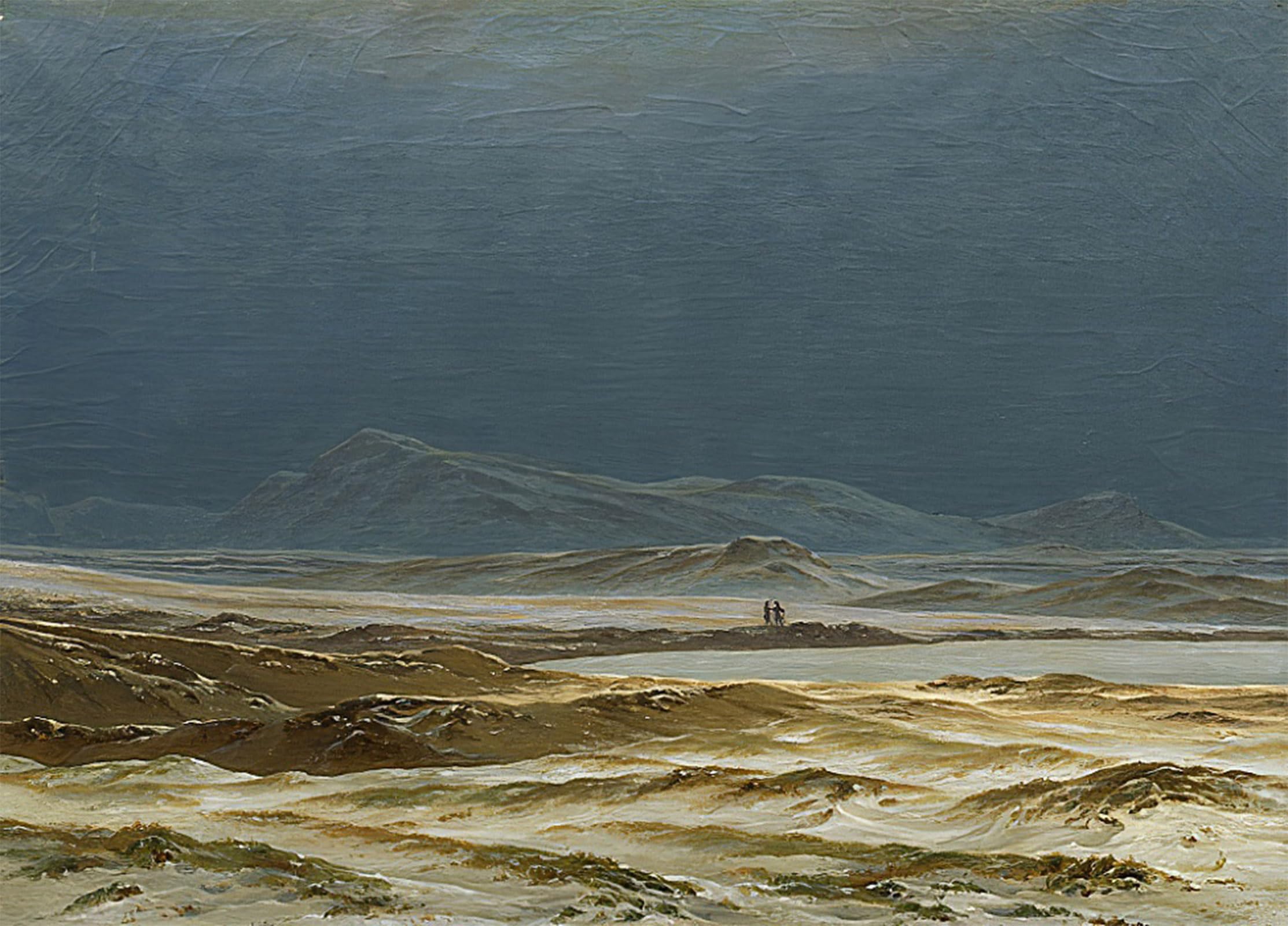ARTXLXXBN Famous Prints Artwork Pictures Poster Painting Art Northern Landscape Spring Ca by Caspar David Friedrich Artwork Landscape Pictures for Home Decor 60x90cm