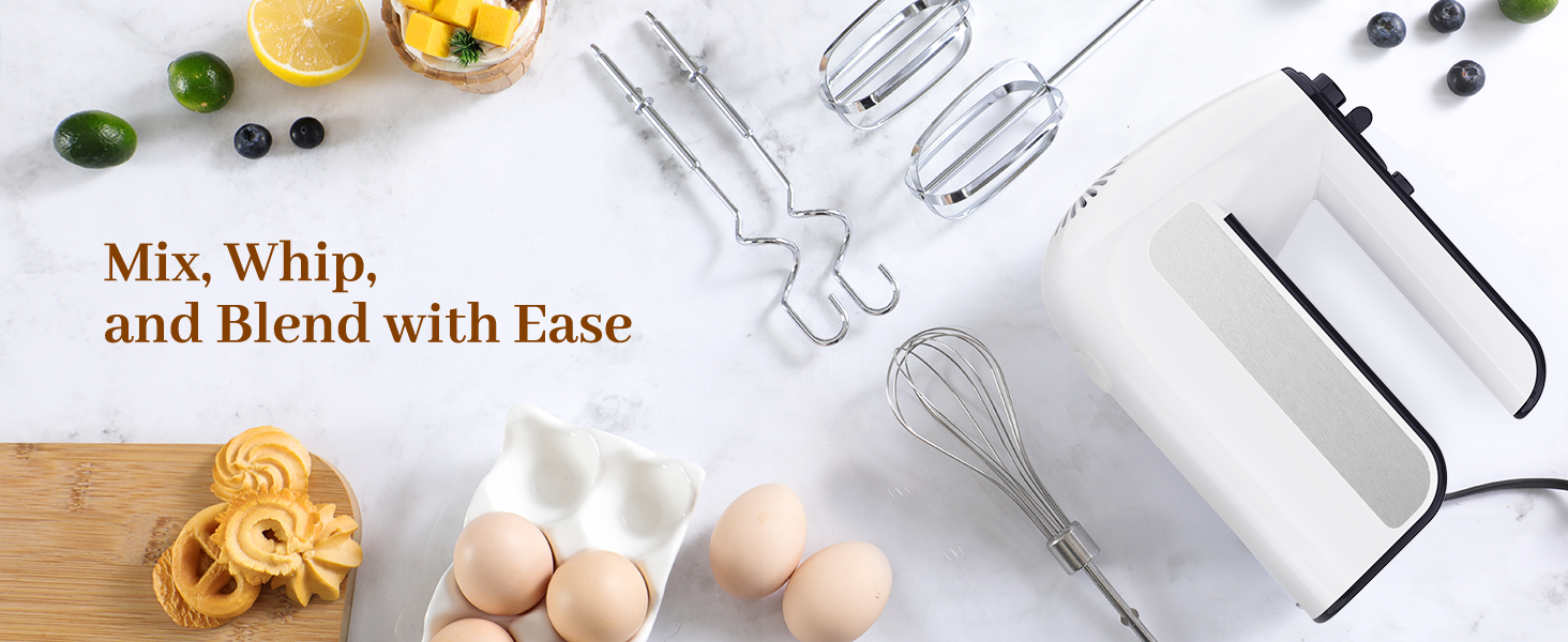 Amazon.com: 5-Speed Electric Hand Mixer, 800W Handheld Mixer with