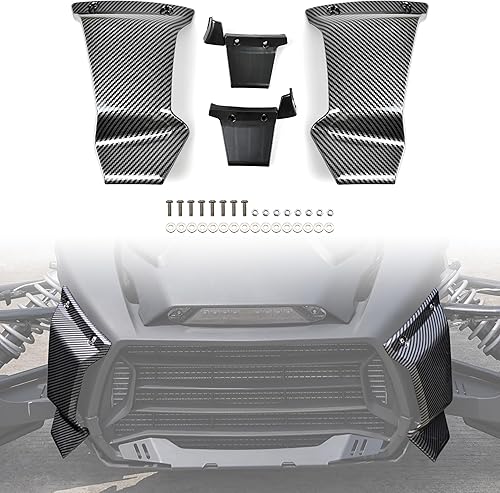 SAUTVS Moldes de parrilla delantera para Can-Am Ryker, protector de parrilla inferior de fibra de carbono para Can Am Ryker 600 900 Sport & Rally