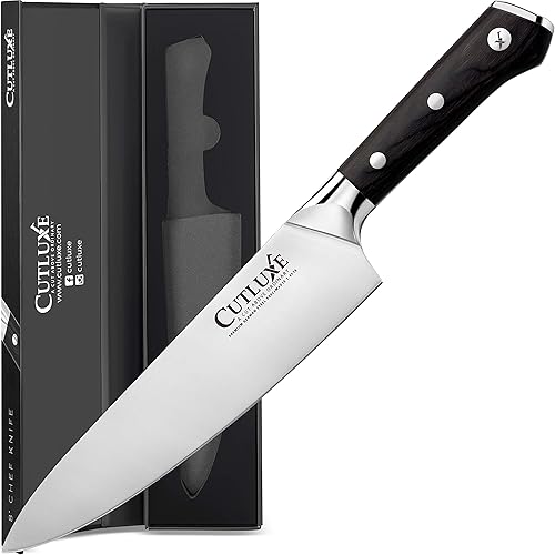 Miniatura 3 de Cutluxe Cuchillo de pelar, cuchillo de chef y cuchillo utilitario - Acero alemán forjado de alto carbono - Espiga completa y afilada - Diseño de