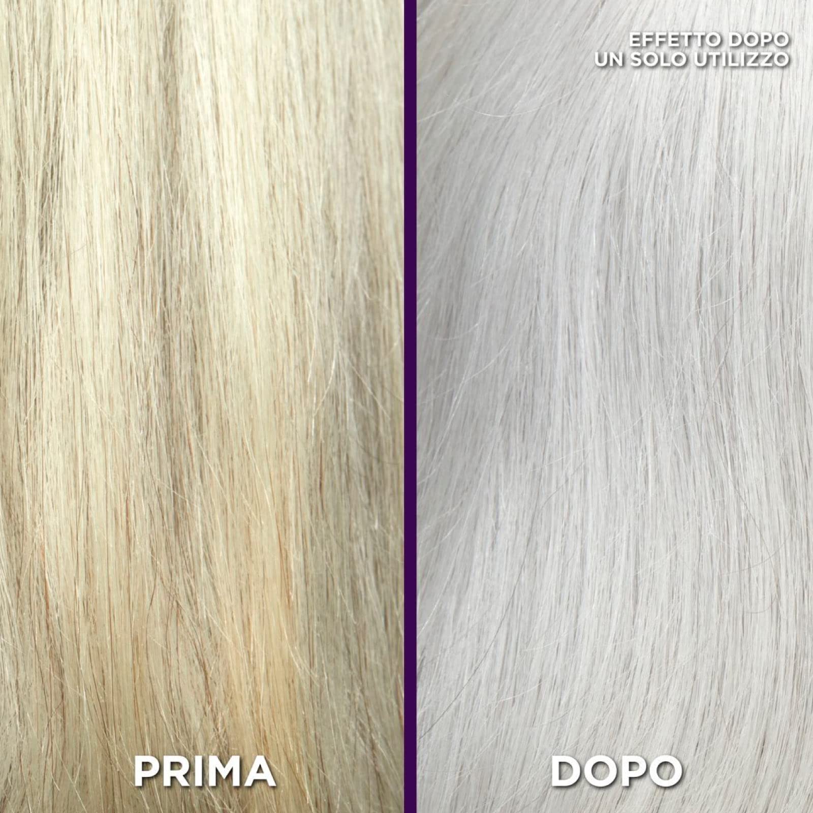 L'Oréal Paris Elvive Color Vive Purple Shampoo Anti Żółty do włosów Szary i Blond Odbarwiony neutralizuje żółte i pomarańczowe odcienie - 6 butelek 200 ml