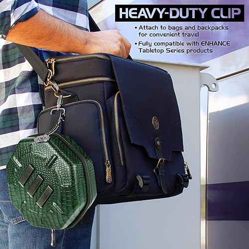 Miniatura 6 de ENHANCE DND - Bandeja de dados y funda para dados - Soporte para dados DND de edición coleccionista para hasta 150 dados DD con exterior resistente