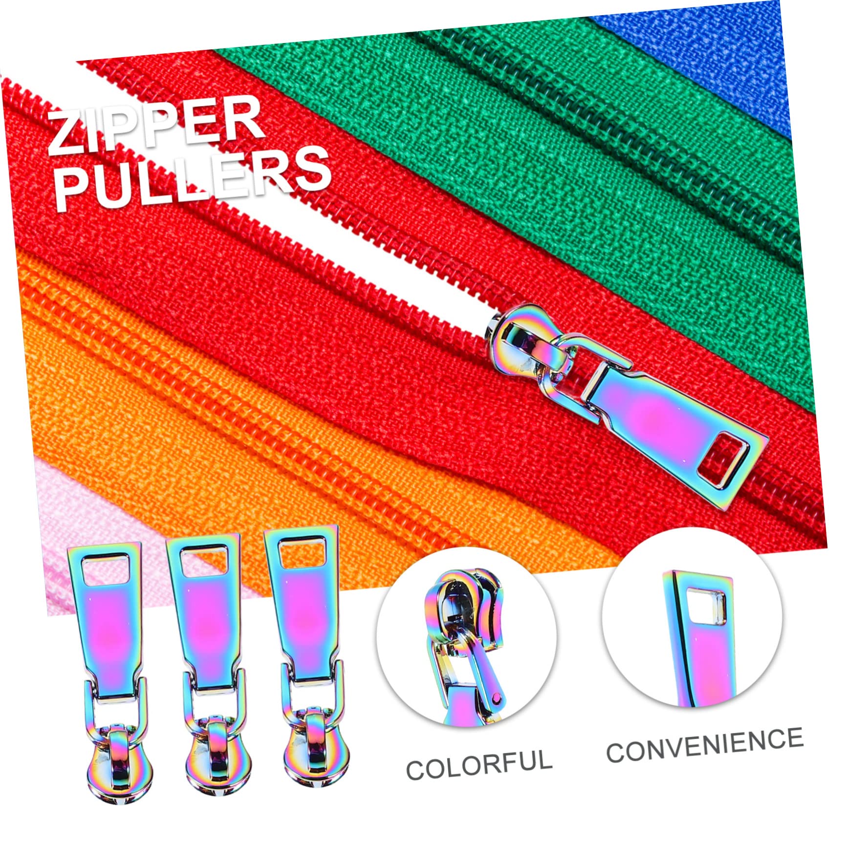 Tofficu 30piezas Zipper Pull Tabs Para Ropa y Mochilas Accesorios Prácticos De Repuesto Para Cremalleras Para Manualidades y