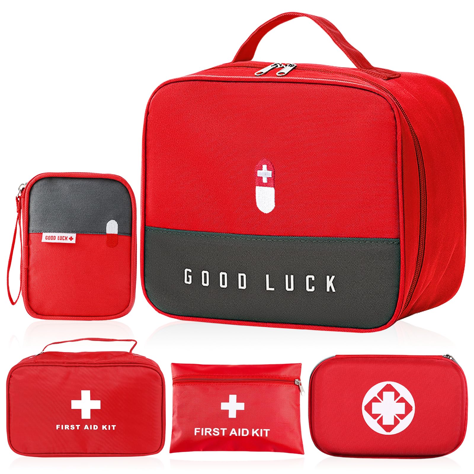 5 Pièces Trousse De Secours Vide, Étanche Sac De Médecine Portable, Premiers Secours, Pharmacie, Boite D'urgence Pour La Maison,