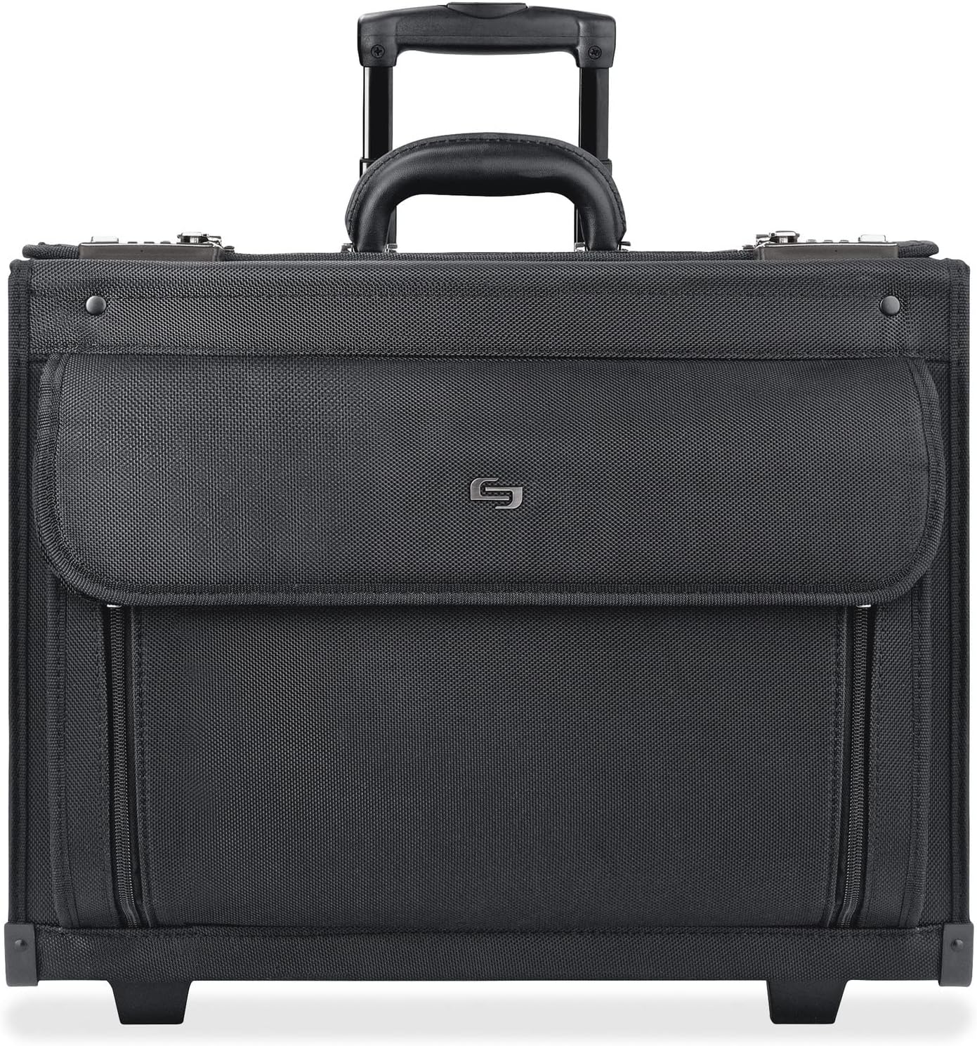 Solo New York Rolling Catalog Case with Wheels - Roller Laptop Bag, Wheeled Briefcase for Women & Men, Carry On Size for Travel, Litigation Bag for Lawyers, Fits 17.3" Computer - Classic, Black