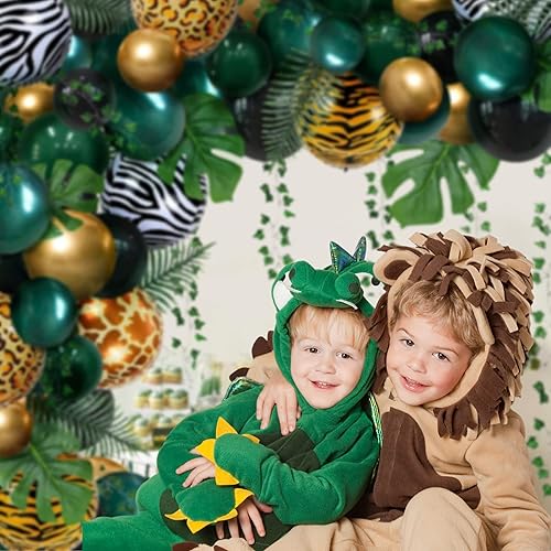 Miniatura 5 de 16 globos con patrón de animales, globos redondos de aluminio Mylar de 18 pulgadas, estampado de jirafa, tigre, cebra, leopardo, para zoológico,