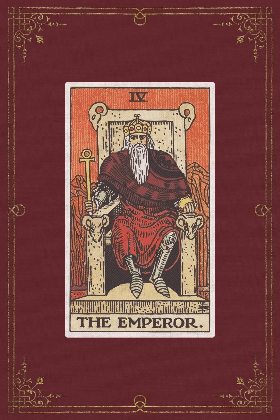 The Emperor: 120 Blank Lined Pages, 6 X 9 College Ruled Notebook, The Emperor Tarot Card - Antique Vintage Style Journal, Diary, Notebook (Tarot Card ... Vintage Style - Tarot Card Notebooks)