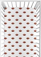 Vista 13 de Sweet Jojo Designs Sábana bajera ajustable para cuna (tema deportivo vintage) para niños, recién nacidos/bebés, patios de juegos, cunas portátiles