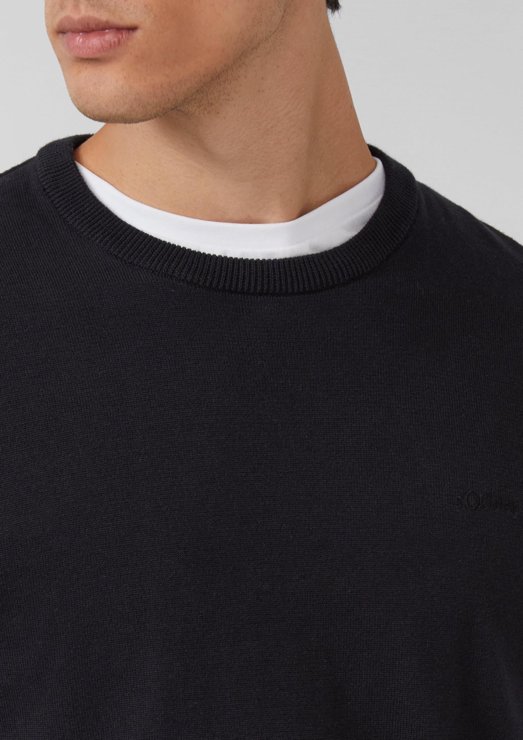 s.Oliver Sweter męski, 9999 czarny, XL
