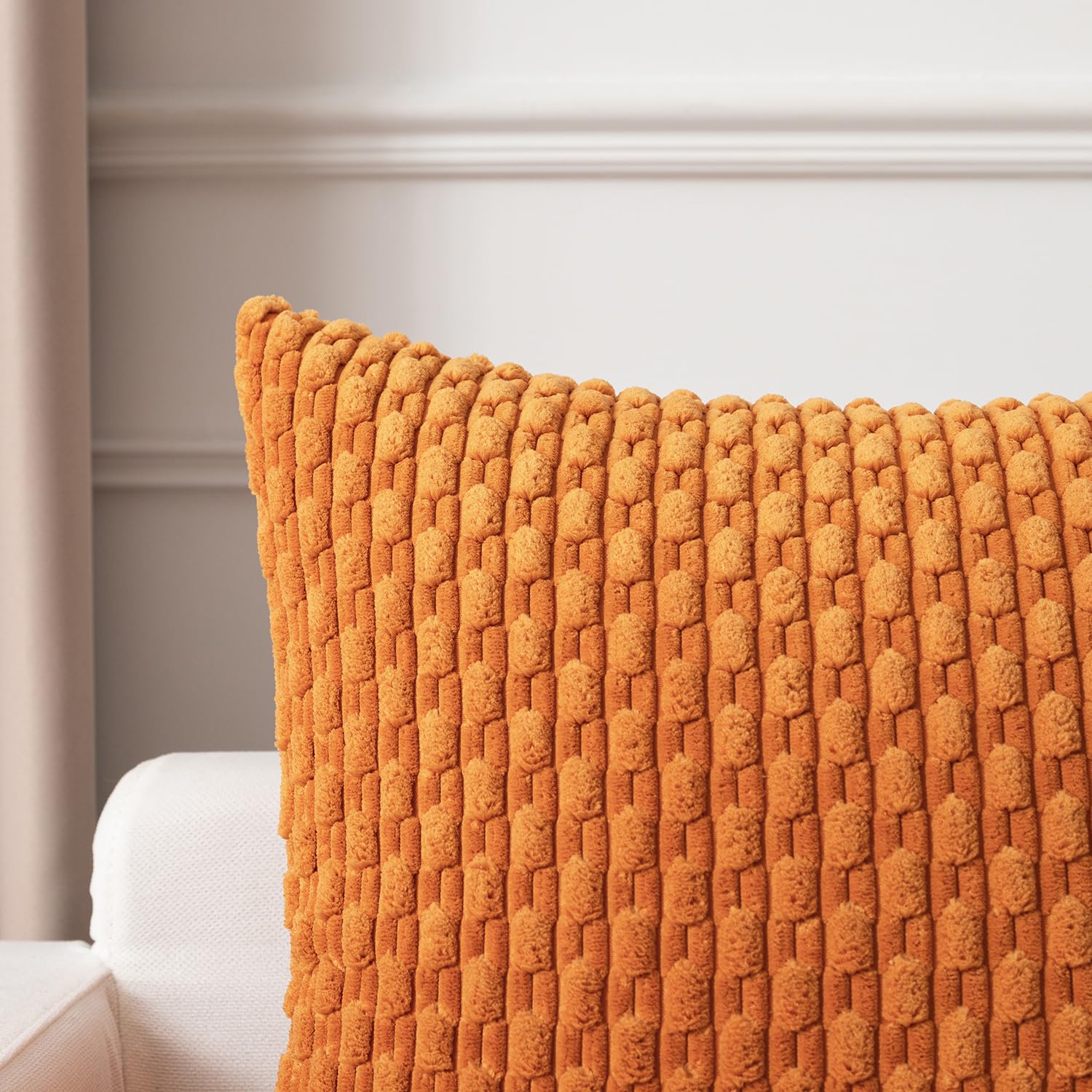 Amazon｜Kevin Textile ソフトコーデュロイ 24x24インチ 枕カバー 2