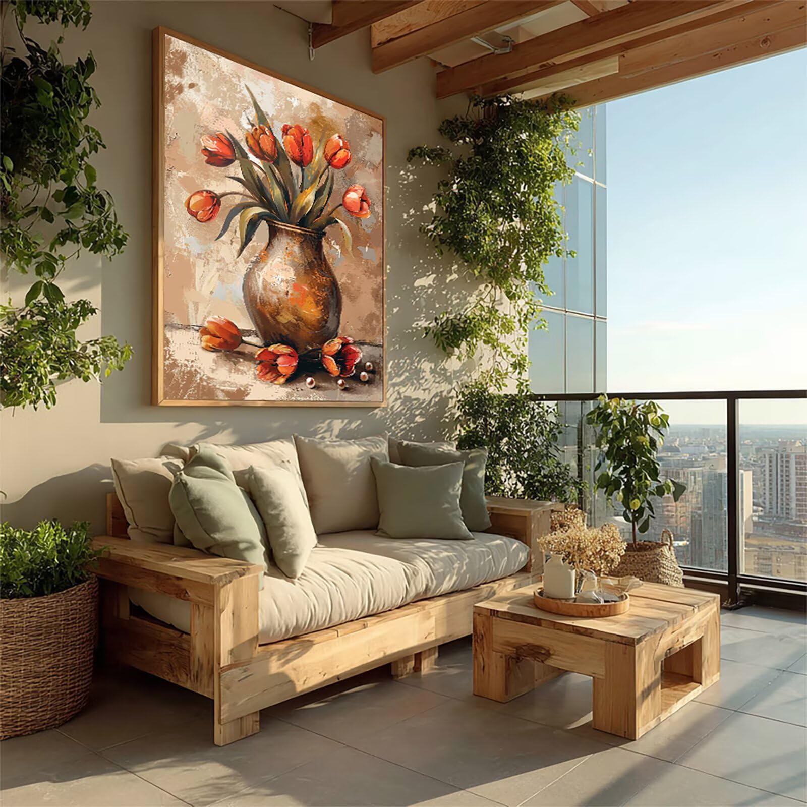 5D Diamond Painting 90x120cm, Vaso Diamond Painting Kit Completo, F-5571