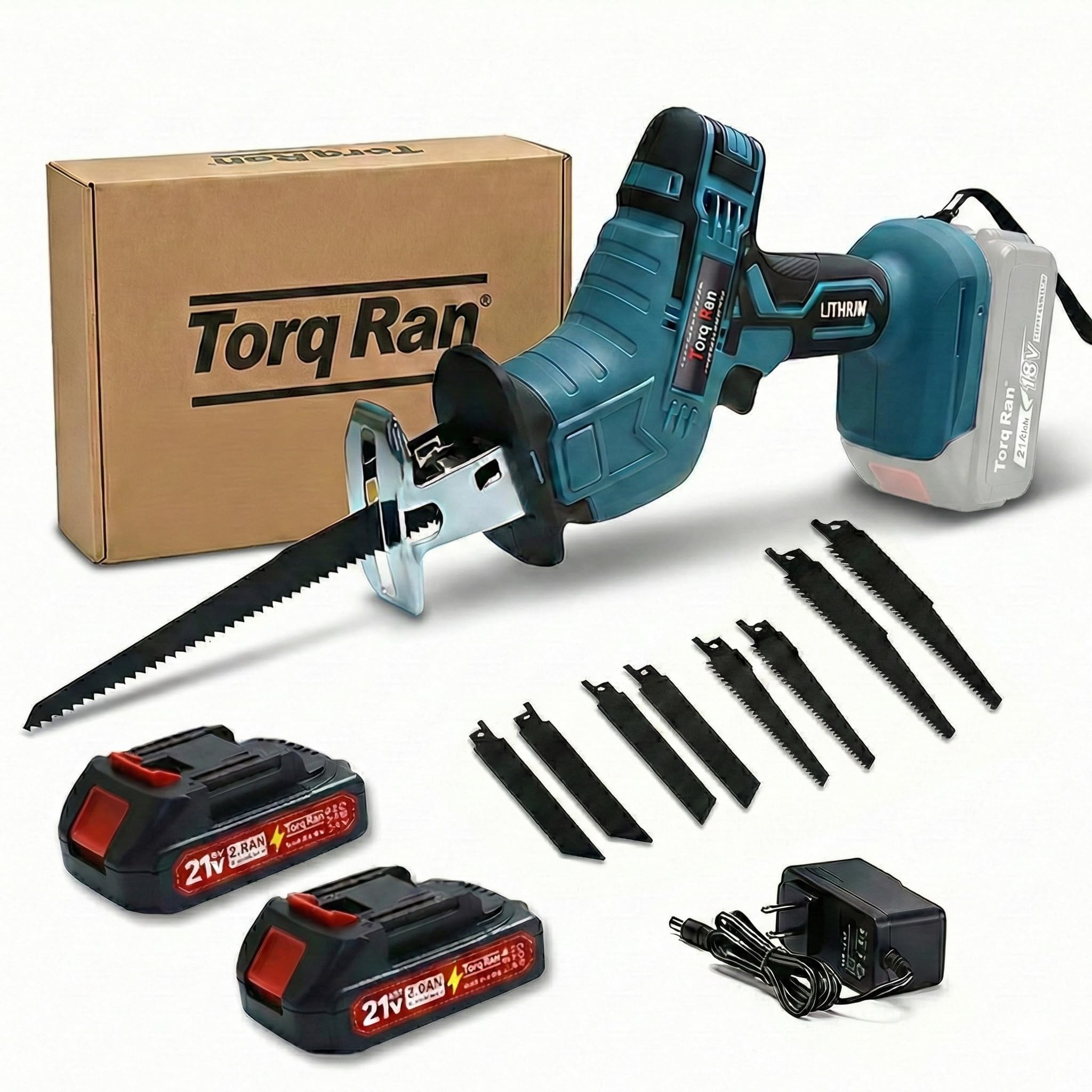 Amazon | Torq Ran 電動ノコギリ 充電式 レシプロソー 【PSE認証済