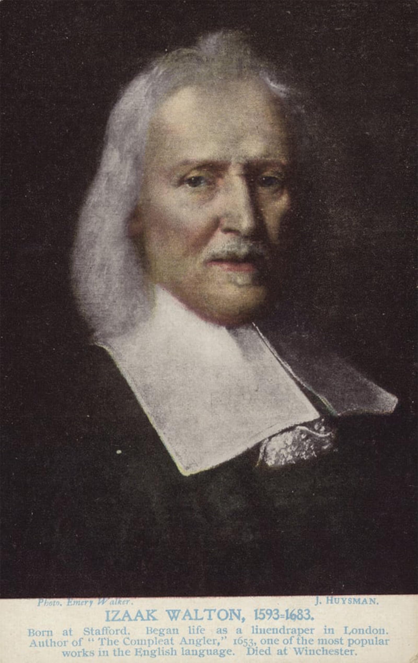 Póster de paisaje de 60x90cm con retrato de Izaak Walton para decoración de pared 5