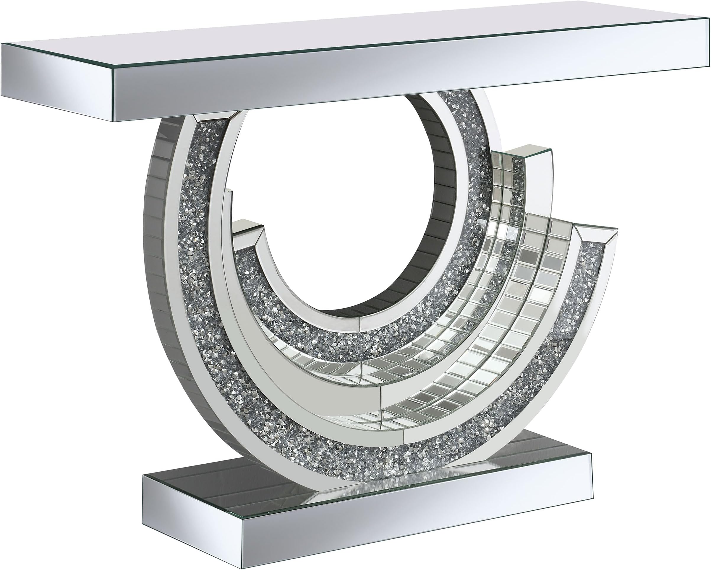 Coaster Furniture Multi-Dimensional Silver Console Table 953422