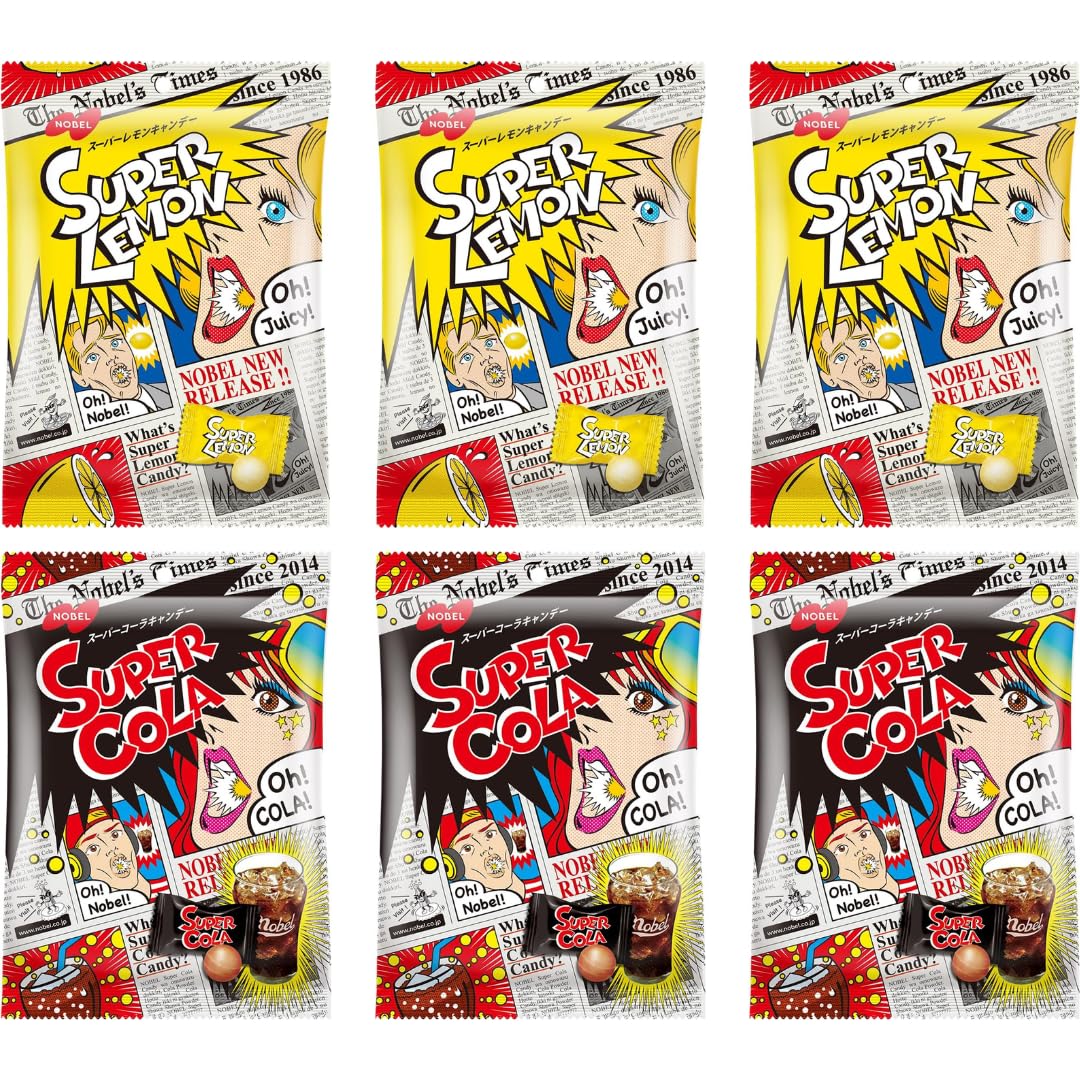 Amazon.com : Japanese Super Lemon & Super Cola Candy – 6 Pack