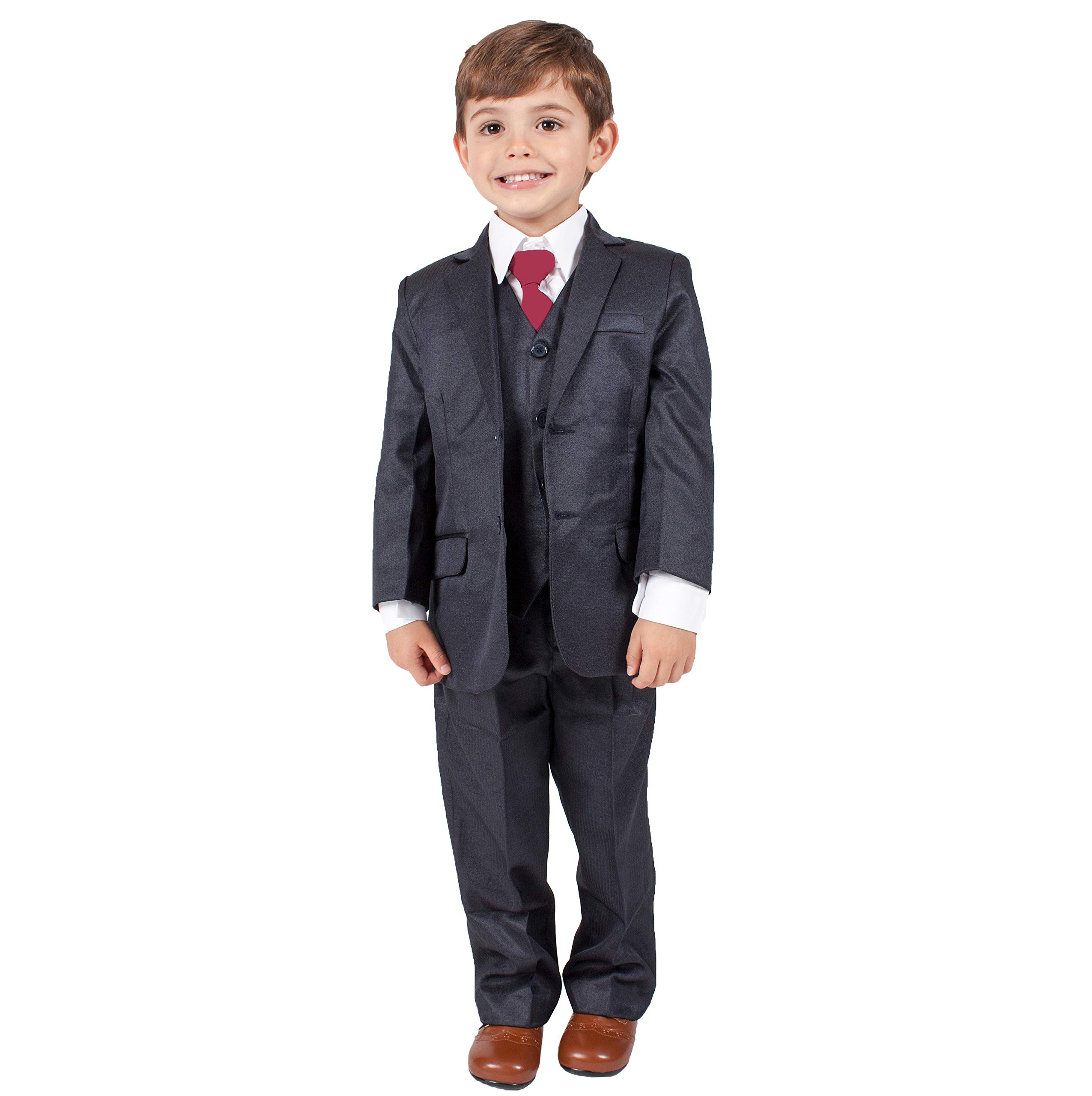 Cinda Jongens Formele Blauwe Pakken Bruiloft Pageboy Party Prom 5 Stuk Pak, Blauw, 11-12 Jaren Cinda Jongens Formele Blauwe Pakken Bruiloft Pageboy Party Prom 5 Stuk Pak, Blauw, 11-12 Jaren