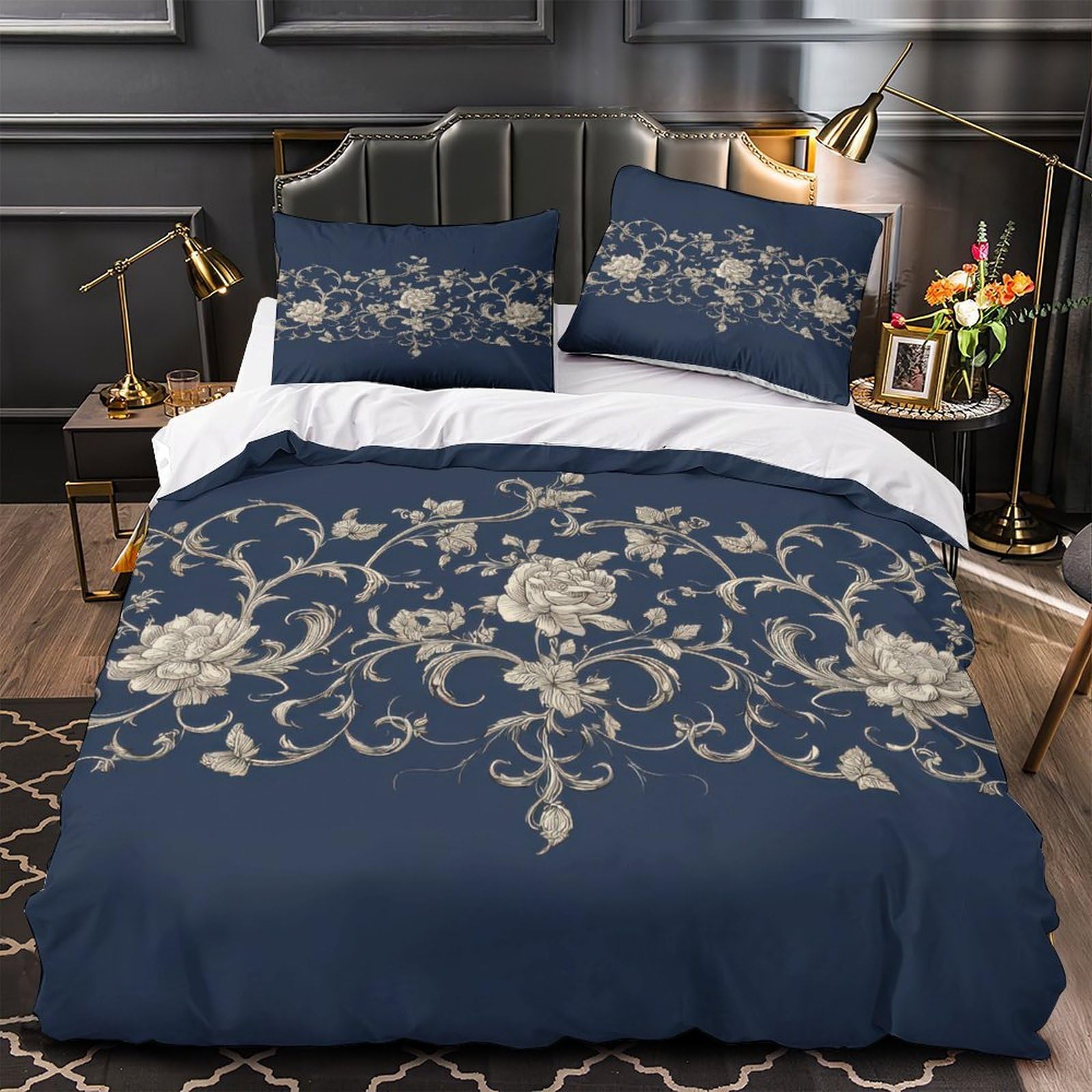 Housse de couette 3D fleurs vintage pour transformer la chambre de vos enfants avec douceur