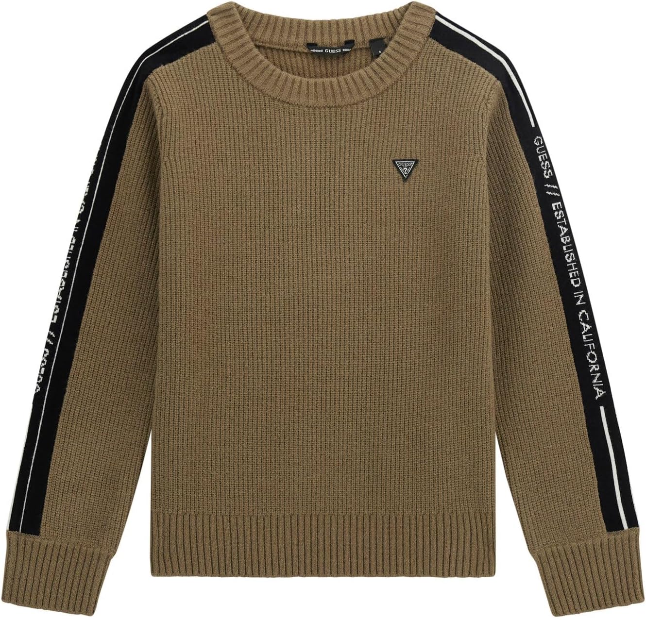 GUESS Boys Long Sleeve Rib Stitch Sweater