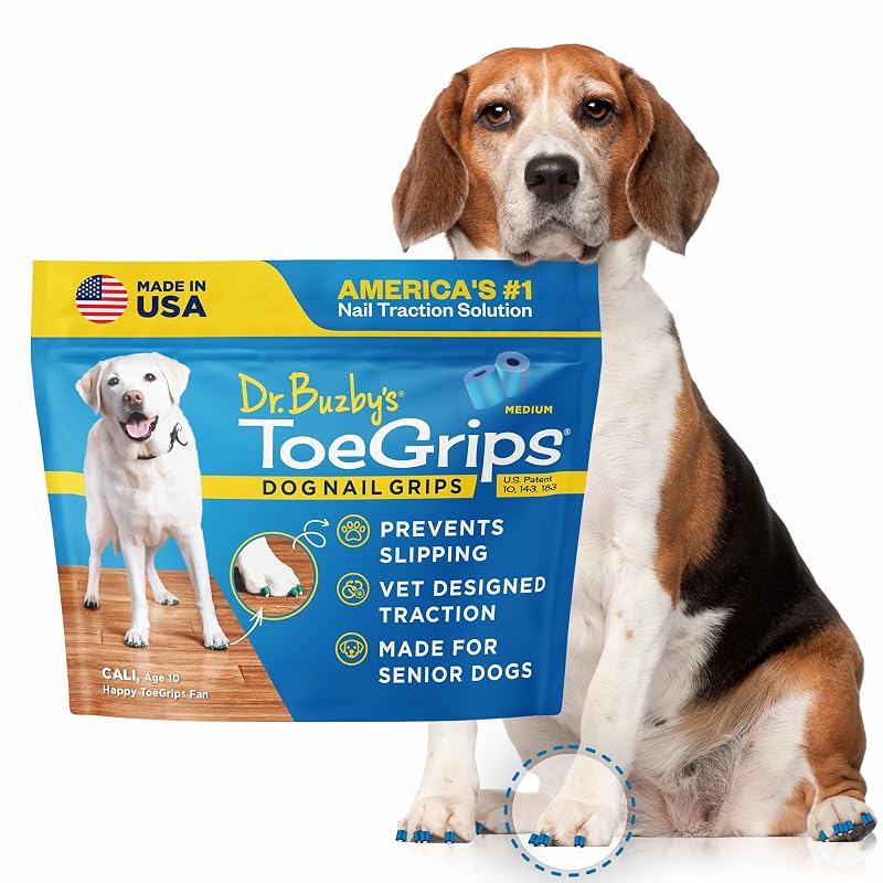 Protetores de unhas antiderrapantes para cães Dr. Buzby's ToeGrips Medium, 6,8–17,7 kg