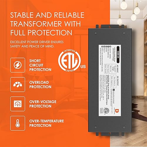 Vista 9 de Dysmio Controlador LED de 24 V CC - Fuente de alimentación electrónica silenciosa de 60 W - Regulable, compatible con Lutron, regulador Leviton