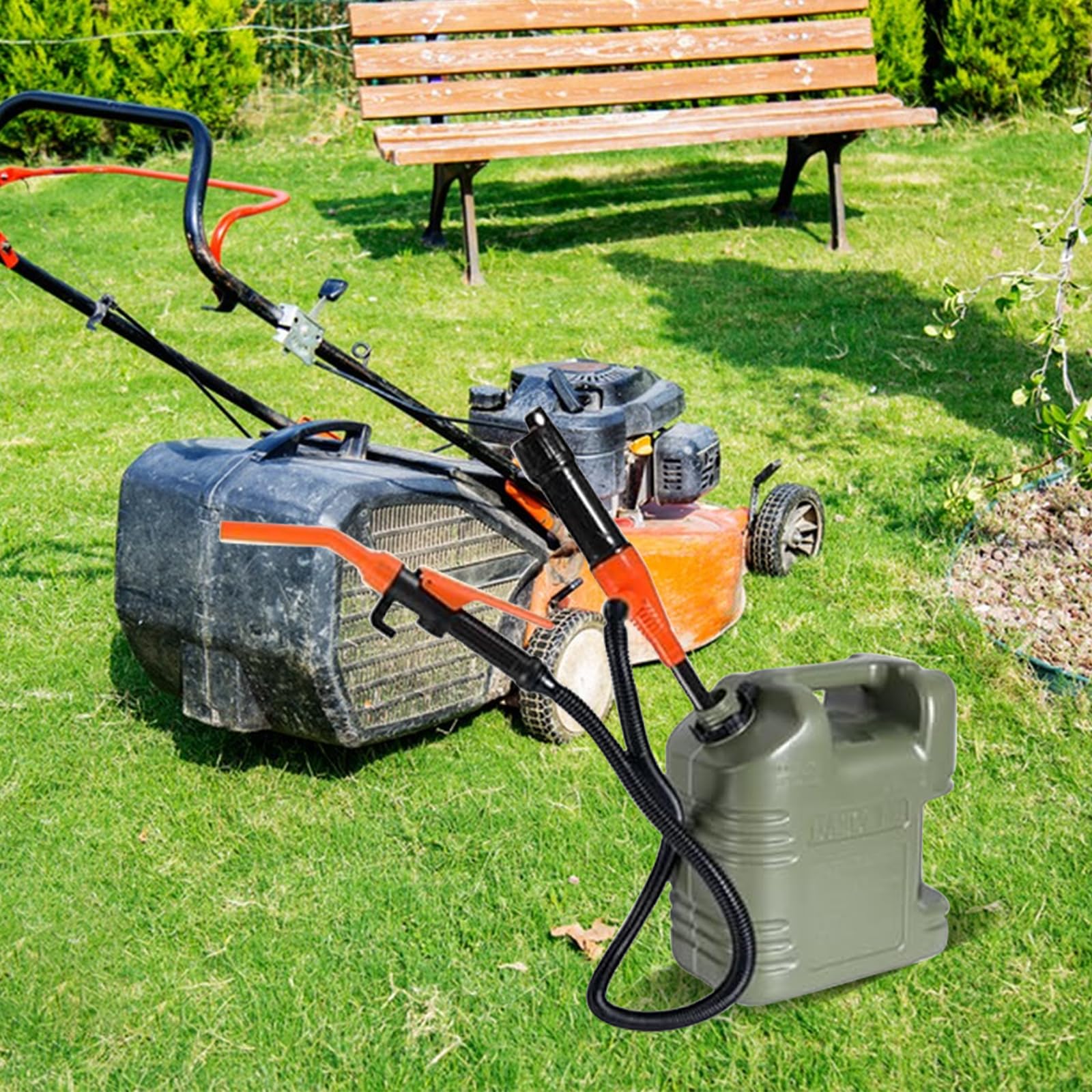 Pompa do kanistrów na benzynę, elektryczna pompa na benzynę, pompa do przenoszenia płynów na baterie, pompa syfonowa z dyszą, przenośna pompa beczkowa, pompa wężowa do paliwa, oleju, wody