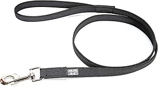 IDC Color & Gray gumierte Leine, 14 mm x 2 m mit Schlaufe, Schwarz-Grau