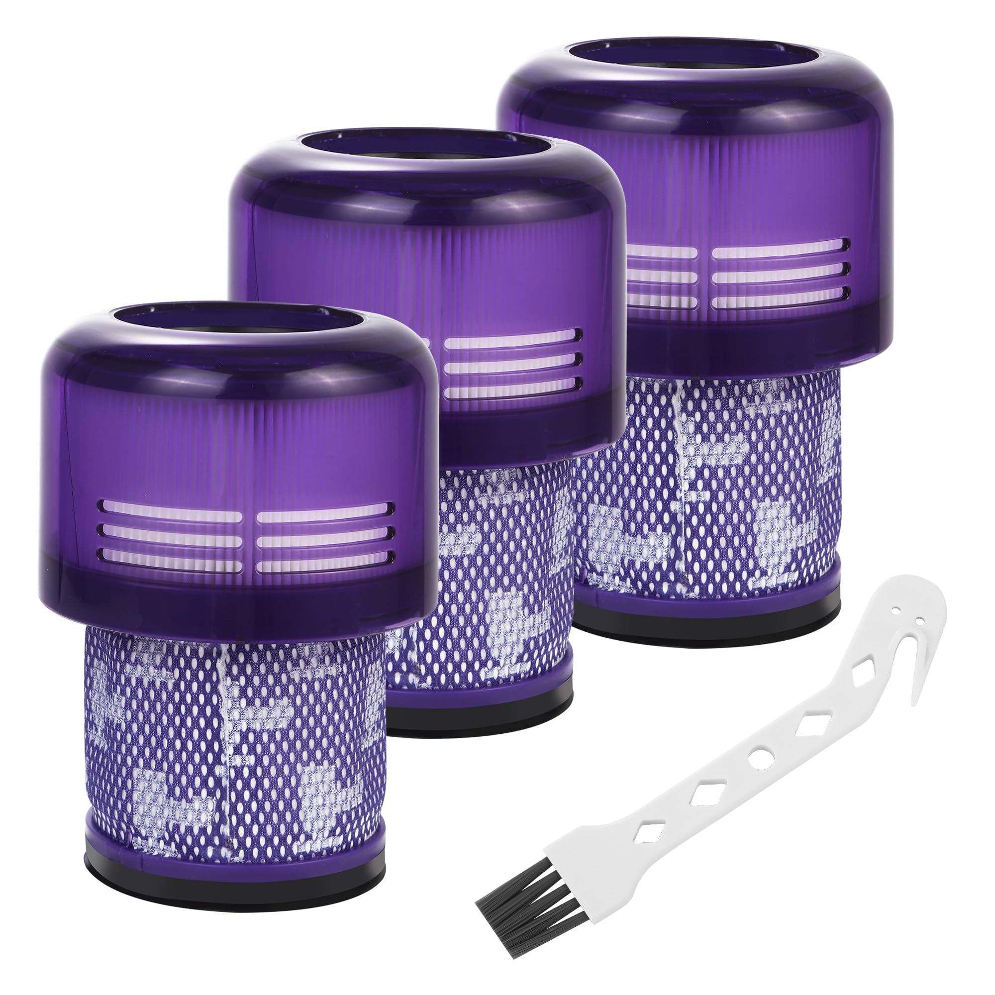 3 sztuki filtrów do V11 SV14 V15 SV22, filtr HEPA do V12, filtr zamienny do V12 Slim Absolute Extra/Total Clean/Fluffy z 1 szczotką