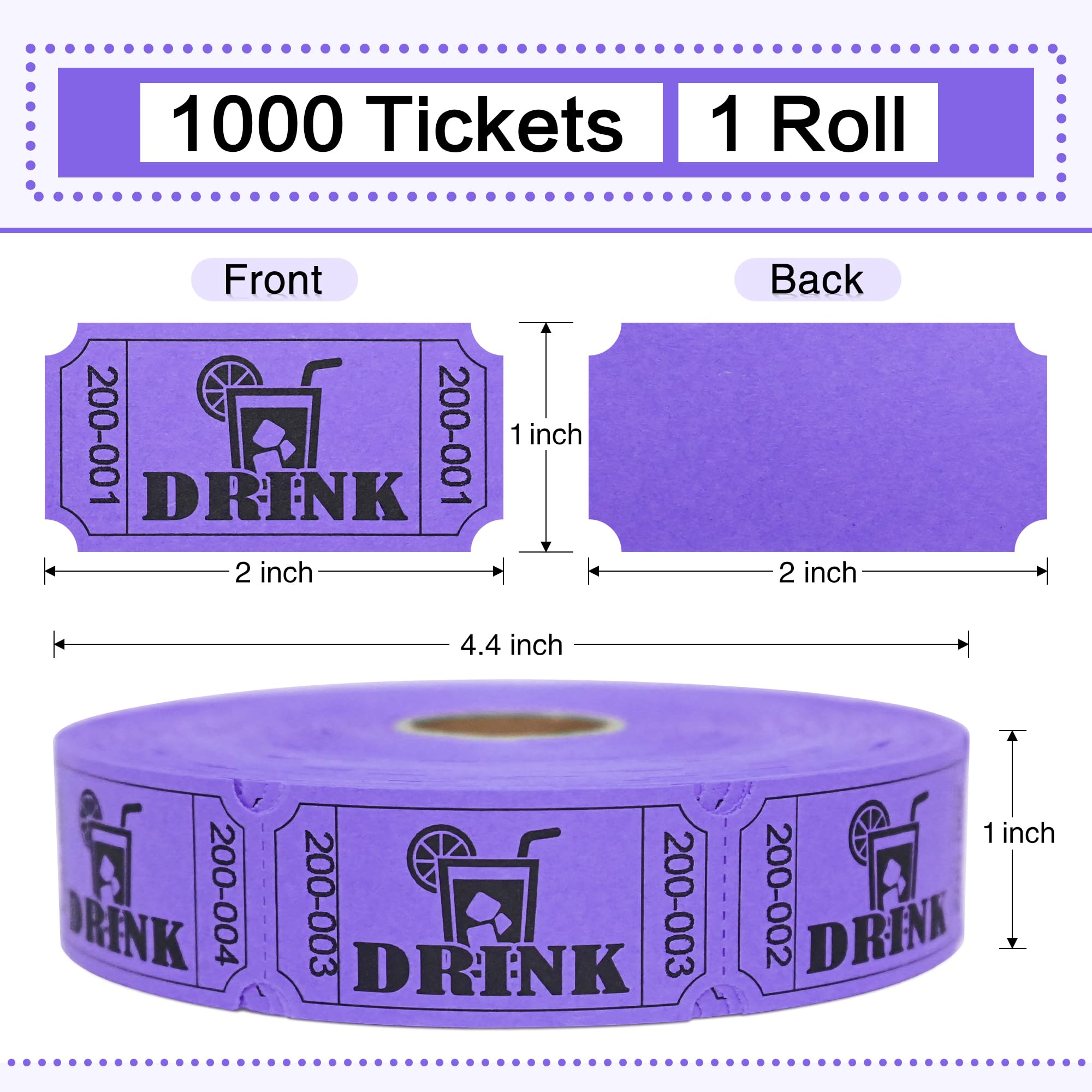 1000 Raffle Tickets Snapklik.com : ESSENTIAL 1000 Raffle Tickets Rolls, Drink Tickets ...