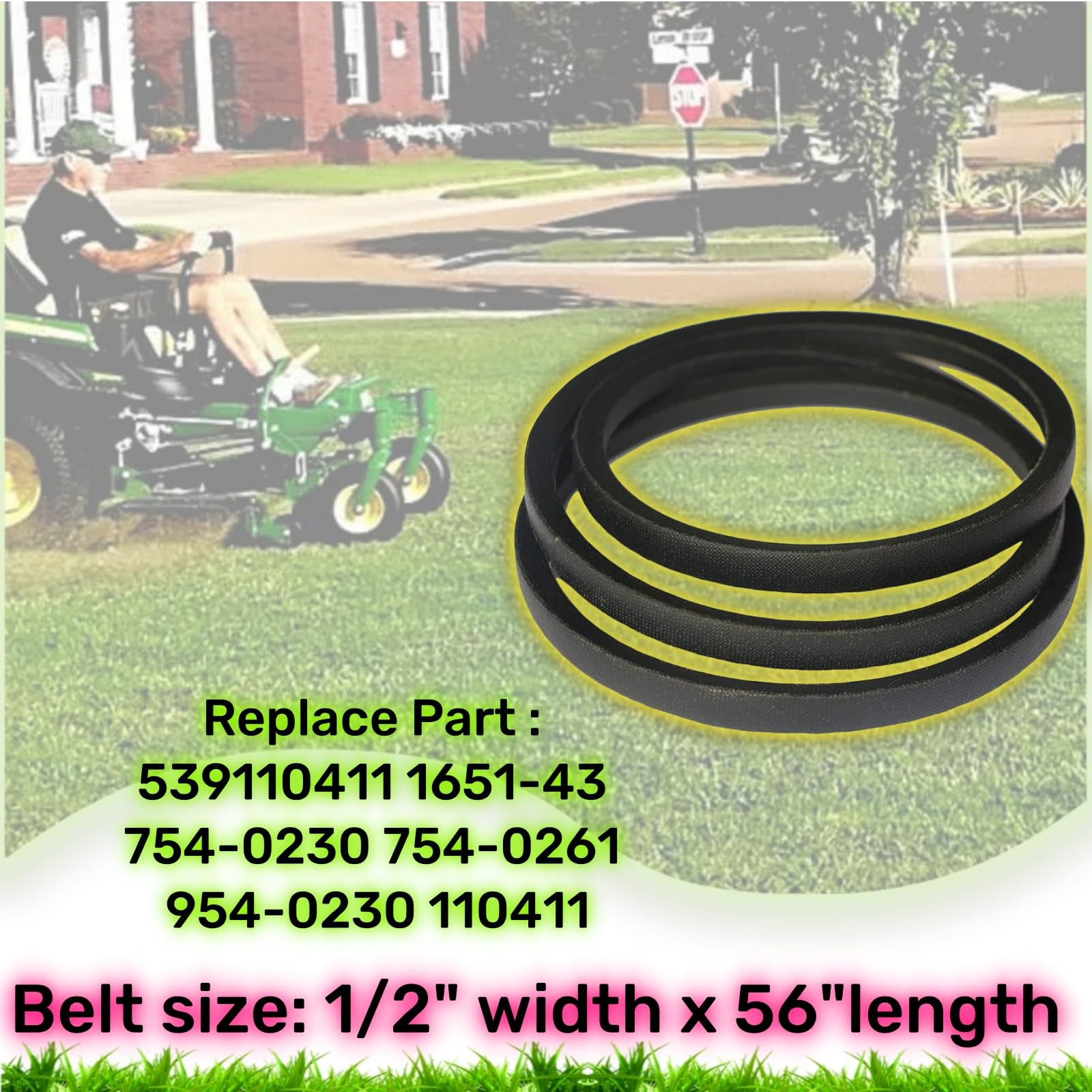 Husqvarna Rz5426 Parts Drive Belt For Zero Turn Mowers-with Z246