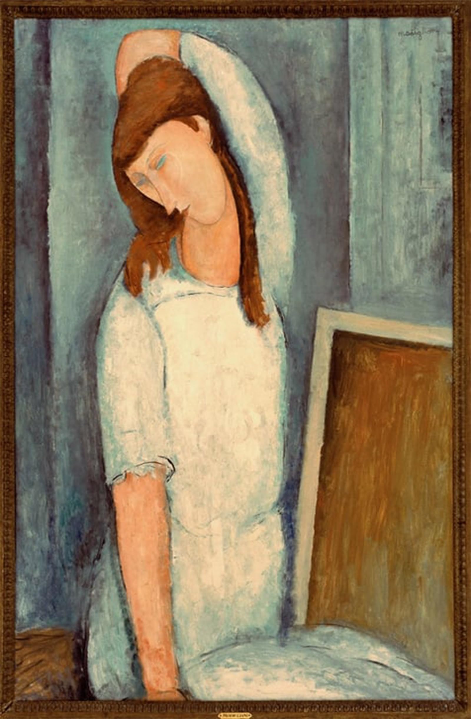 POSTERIIk Famous Animal Posters Vintage Picture Jeanne Hebuterne by Amedeo Modigliani Modern Wall Decor for Home Decor 60x90cm