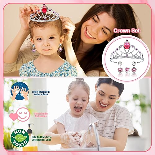 Miniatura 4 de Kit de Maquillaje para Niñas - Maquillaje Lavable No Tóxico para Niños, Juguetes de Princesa para Niñas Pequeñas, Juego de Maquillaje para Niños
