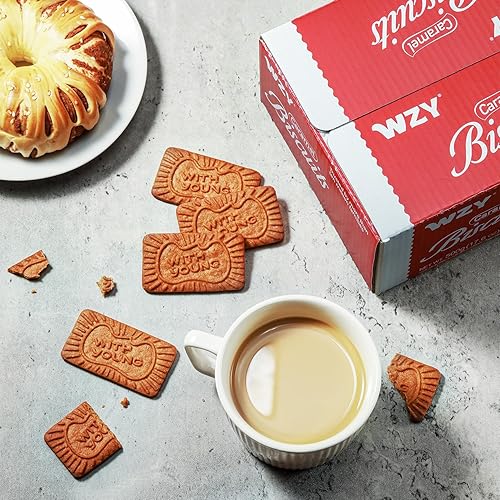 Miniatura 9 de WZY Galletas gourmet caramelizadas veganas sin OMG, verificadas, 17.6 onzas (17.64 oz), perfectas para aperitivos de café, té, postres crujientes y