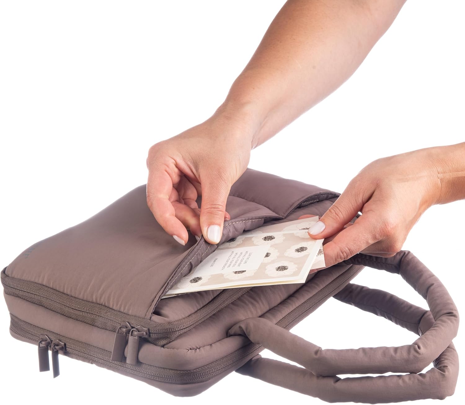 DiverseBee Large Bible Cover with Handles, Carrying Case for Women, Tote Bag, Bible Accessories, Christian Gift (Umber) - Image 7