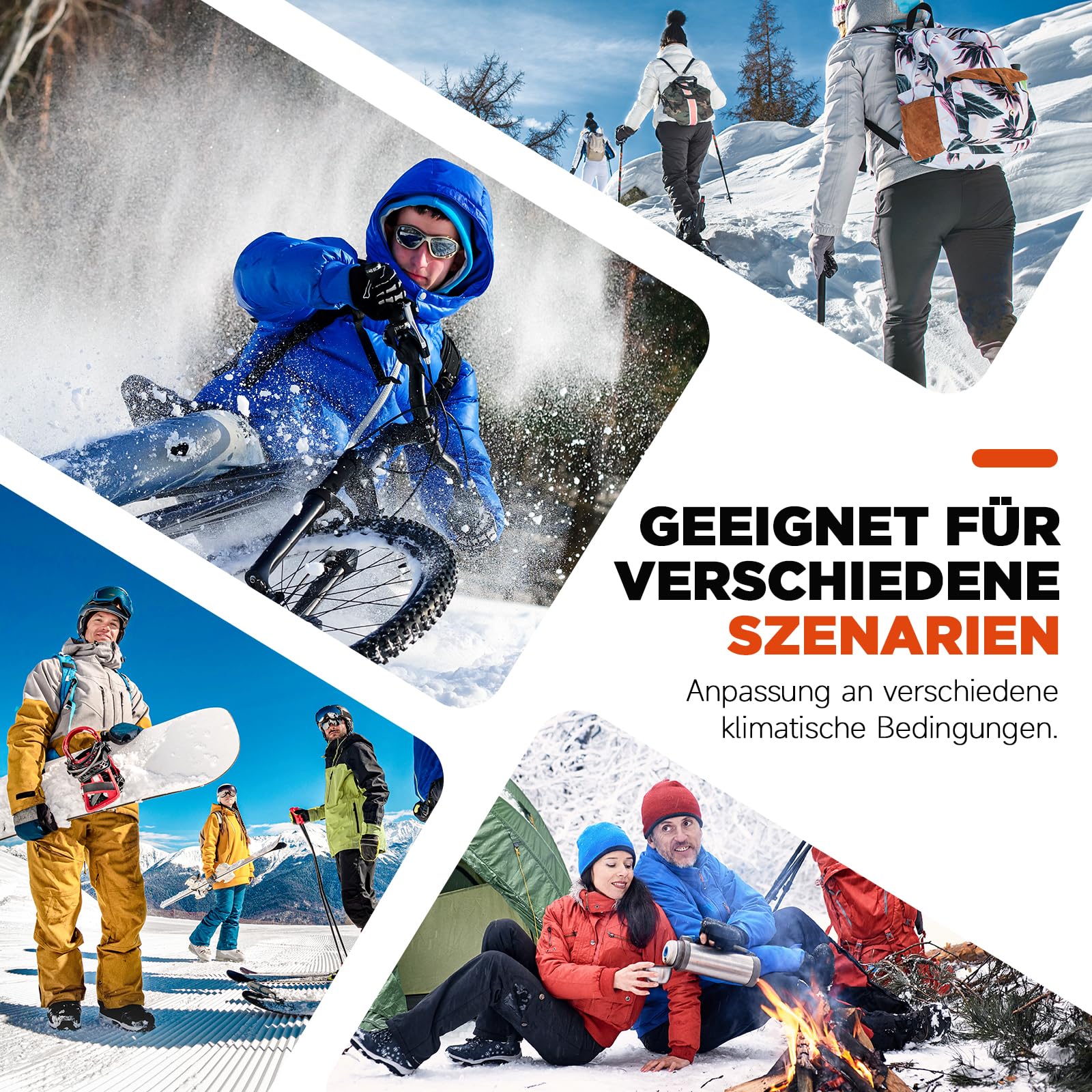PULIOU Chaussettes de ski en laine mérinos, résistantes et chaudes, épaisses, respirantes et à séchage rapide, spécialement conçues pour le ski, unisexes