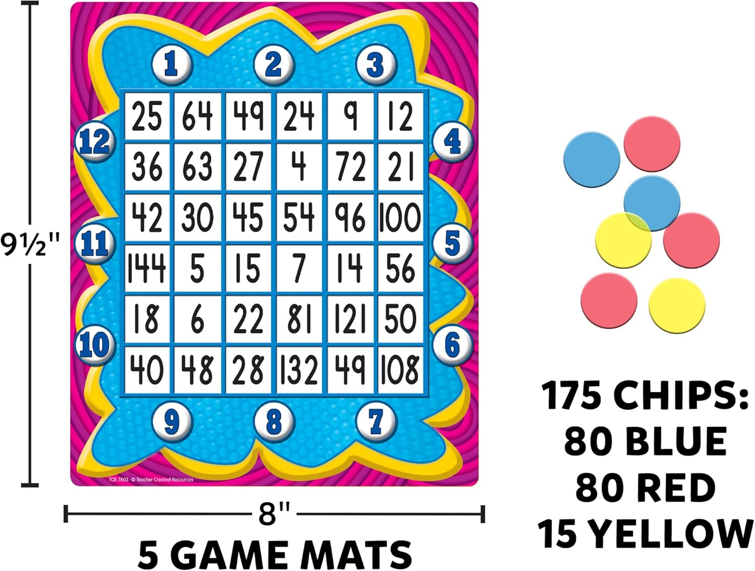 Teacher Created Resources Multiplication: Four-in-a-Row Game (7803)